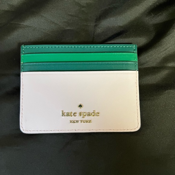 Kate Spade Slim Card Case Holder Pink Multi Pineapple K7190 - Picture 2 of 7